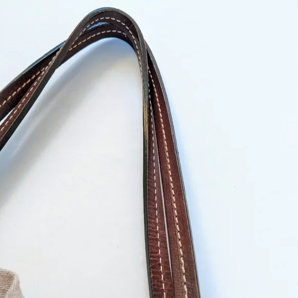 Vintage Moschino Structured Canvas and Leather Tote Bag - Picture 7 of 15